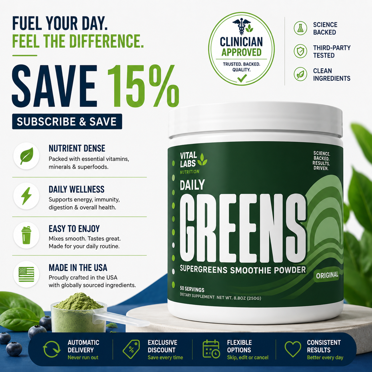 Daily Greens Superfoods | Original Blend