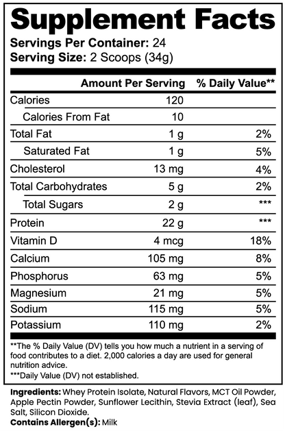 Advanced 100% Whey Protein Isolate | Vanilla
