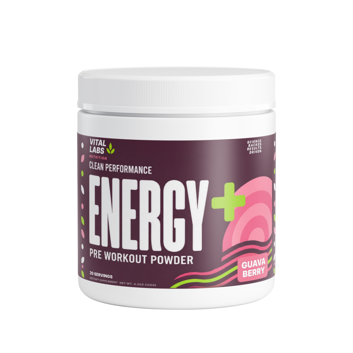Energy+ Pre Workout Powder | Guava Berry