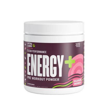 Energy+ Pre Workout Powder | Guava Berry