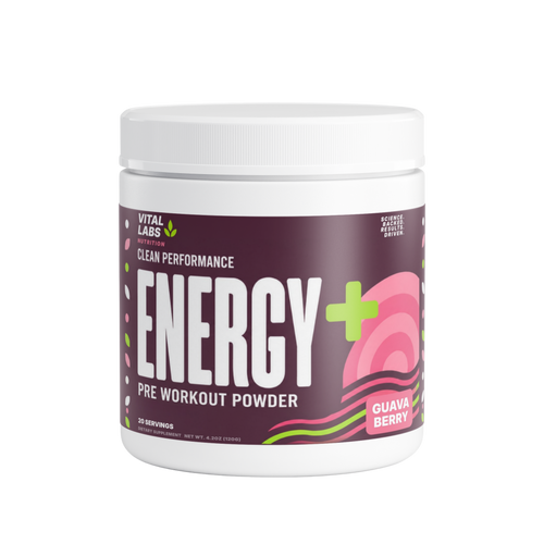 Energy+ Pre Workout Powder | Guava Berry