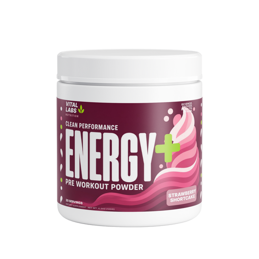 Energy+ Pre Workout Powder | Strawberry Shortcake